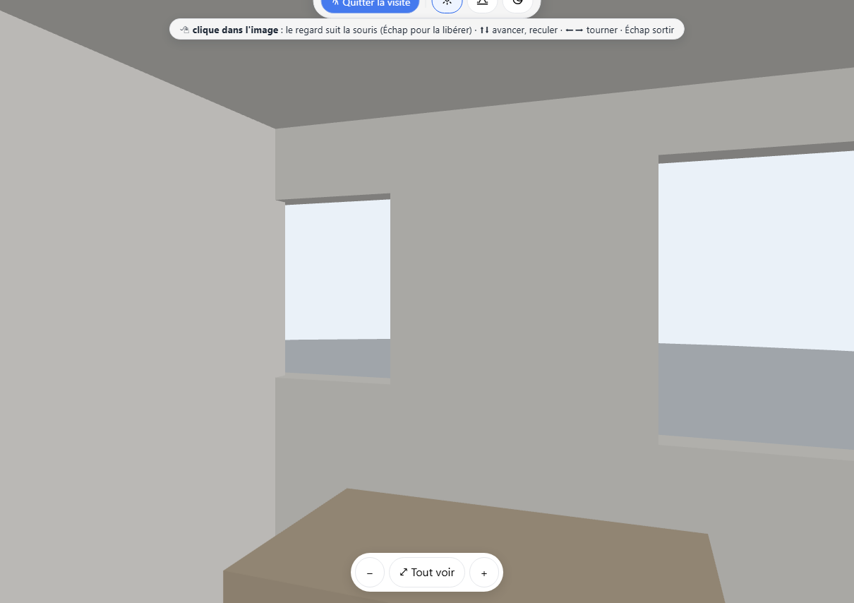 Virtueller Rundgang: im Wohnzimmer auf Augenhöhe